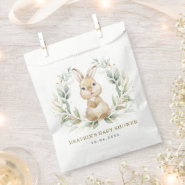 Greenery Garden Bunny Rabbit Baby Shower Party Geschenktütchen