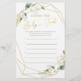 Greenery Geometric Baby in Bloom Guess Baby Food