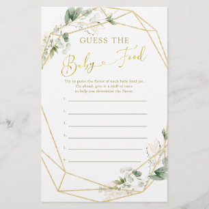 Greenery Geometric Baby in Bloom Guess Baby Food