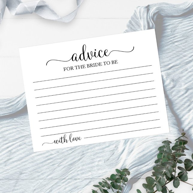 Greenery Geometric Brautparty Advice Cards Postkarte (Von Creator hochgeladen)