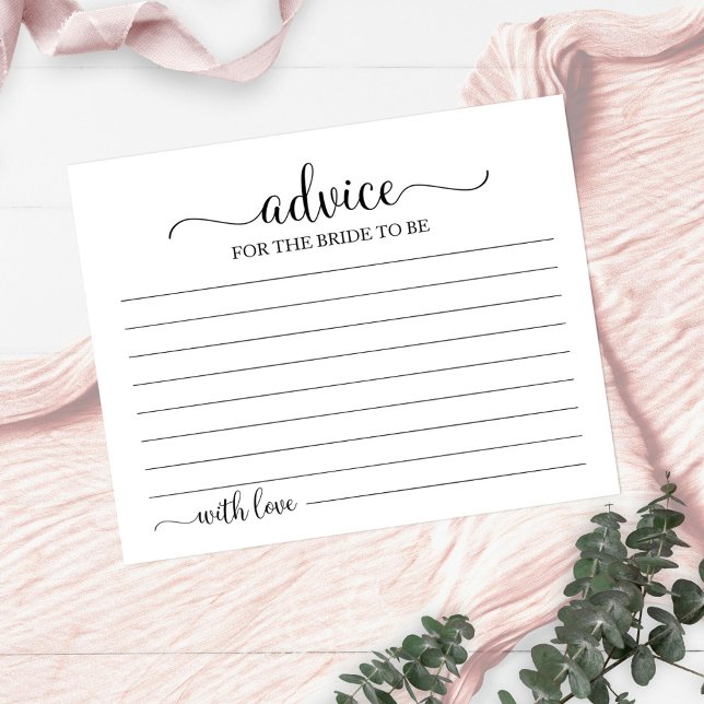 Greenery Geometric Brautparty Advice Cards Postkarte (Von Creator hochgeladen)