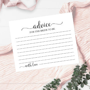 Greenery Geometric Brautparty Advice Cards Postkarte