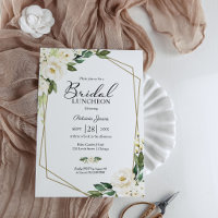 Greenery Geometric Floral Bridal Luncheon