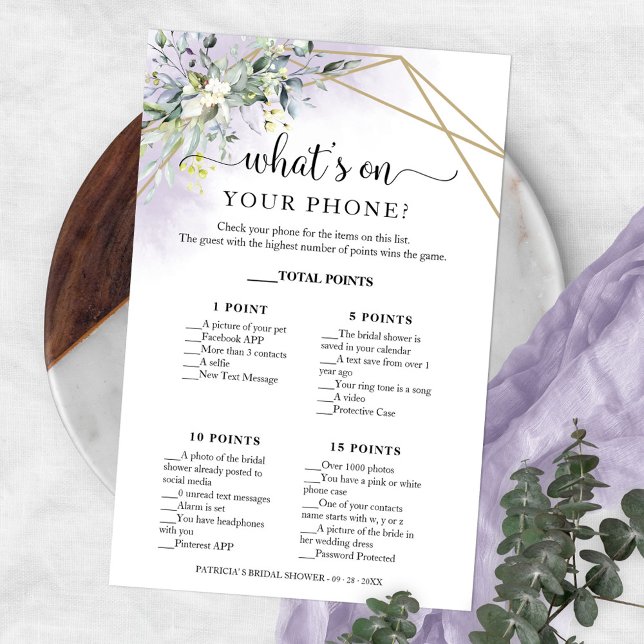 Greenery Geometric Was ist auf Ihrem Handy-Flyer? Flyer (Von Creator hochgeladen)