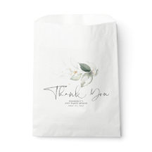 Greenery Gold Blätter Elegant Vielen Dank