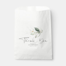 Greenery Gold Blätter Elegant Vielen Dank Geschenktütchen