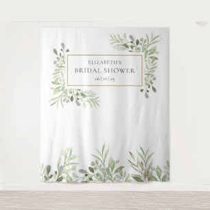 Greenery Gold Brautparty Foto Stand Hintergrund Wandteppich