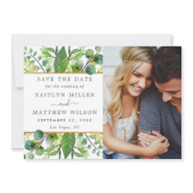 Greenery & Gold Elegant Wedding Photo