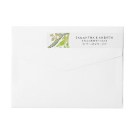 Greenery & Gold Leaf Gerahmte Wasserfarbenhochzeit