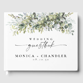 Greenery Herbal Wedding Gästebuch