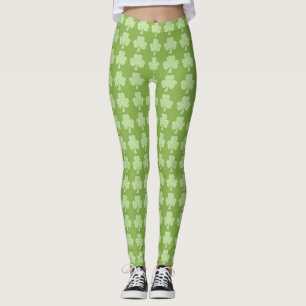 Greenery Kleeblatt Clover Polka dots Patrick's Day Leggings