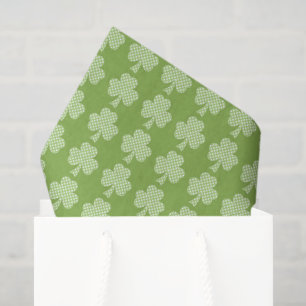 Greenery Kleeblatt Clover Polka dots Patrick's Day Seidenpapier