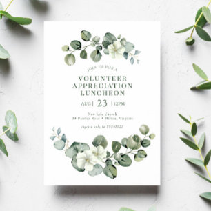 Greenery Luncheon Mitarbeiter Volunteer Wertschätz Einladung