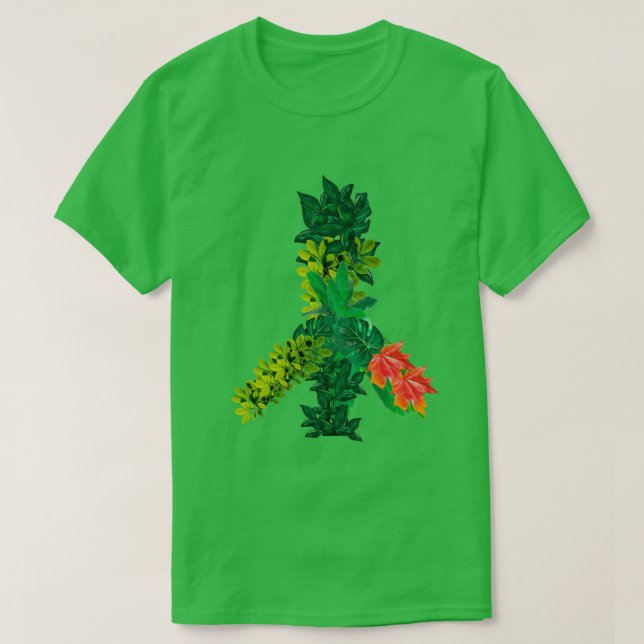 Greenery Peace Sign T - Shirt (Design vorne)