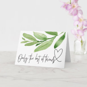 Greenery Pregnancy Baby Reveal Geschenk an den bes Karte