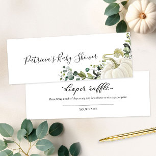 Greenery Pumpkin Fall Babydusche Windelwindeln