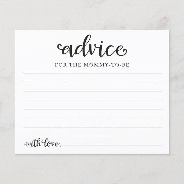 Greenery Pumpkin Fall Brautparty Advice Cards (Vorderseite)