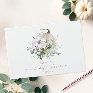 Greenery Pumpkin Fall Brautparty Gästebuch
