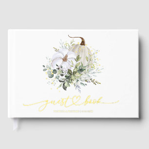 Greenery Pumpkin Hochzeit im Herbst Gästebuch