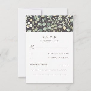 Greenery Rustic Wedding RSVP