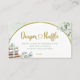 Greenery Sage Storybook Kinderdusche Windelwindeln Begleitkarte