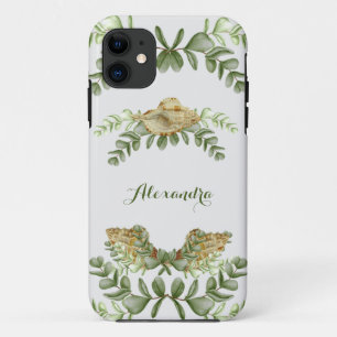 Greenery Seashell Nautical Cream Muscheln Coastal Case-Mate iPhone Hülle