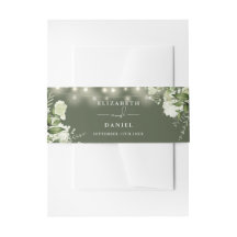 Greenery String Lights Olive Green Wedding