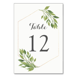 Greenery-Tischnummer Tischnummer