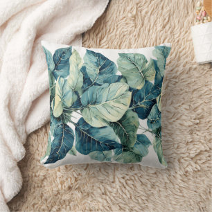 Greenery Watercolor Kissen