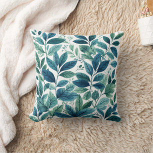 Greenery Watercolor Kissen