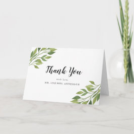 Greenery Wedding Dankeschön Karte