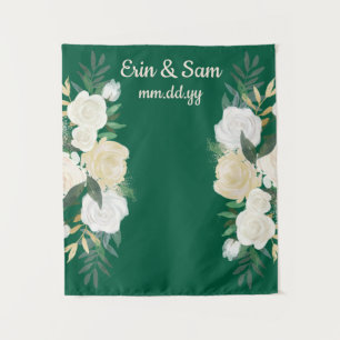Greenery Wedding Foto Stand Hintergrund Hunter Gre Wandteppich