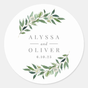 Greenery Wedding Stickers