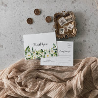 Greenery White Autumn Floral Vielen Dank