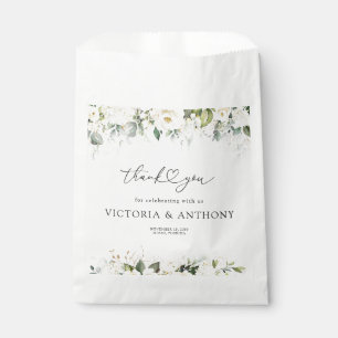 Greenery White Roses Brautparty Fvor Bags Geschenktütchen