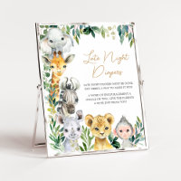 Greenery Wild One Safari Spate Night Diapers