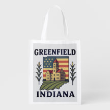 Greenfield Indiana American Flag Tasche