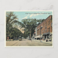 Greenfield Massachusetts Main Street Vintag