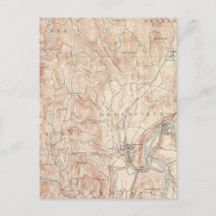 Greenfield, Massachusetts Postkarte