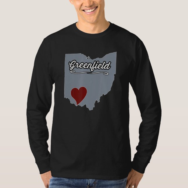 GREENFIELD Ohio OH Staat USA Niedlich Souvenir T-Shirt (Vorderseite)