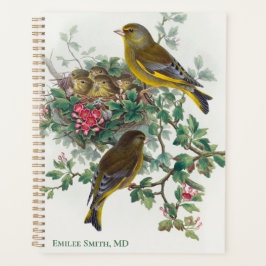 Greenfinch Bird von John Gould Planner Planer