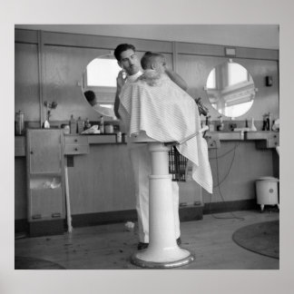 Greenhills, Ohio Barbershop, 1930 Poster
