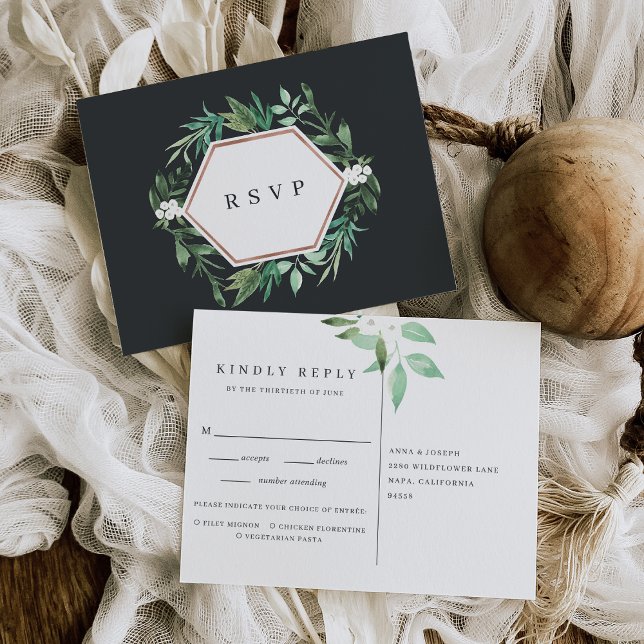 Greenhouse | Botanische UAWG Wasserfarbe Einladungspostkarte (Von Creator hochgeladen)