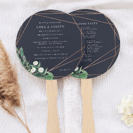 Greenhouse | Botanisches Hochzeitsprogramm für Was Fächer