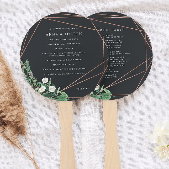 Greenhouse | Botanisches Hochzeitsprogramm für Was Fächer (Von Creator hochgeladen)