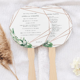 Greenhouse | Botanisches Hochzeitsprogramm für Was Fächer