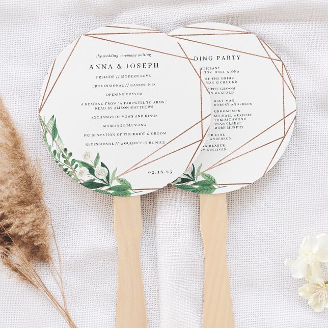 Greenhouse | Botanisches Hochzeitsprogramm für Was Fächer (Von Creator hochgeladen)