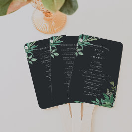 Greenhouse | Botanisches Hochzeitsprogramm für Was Fächer