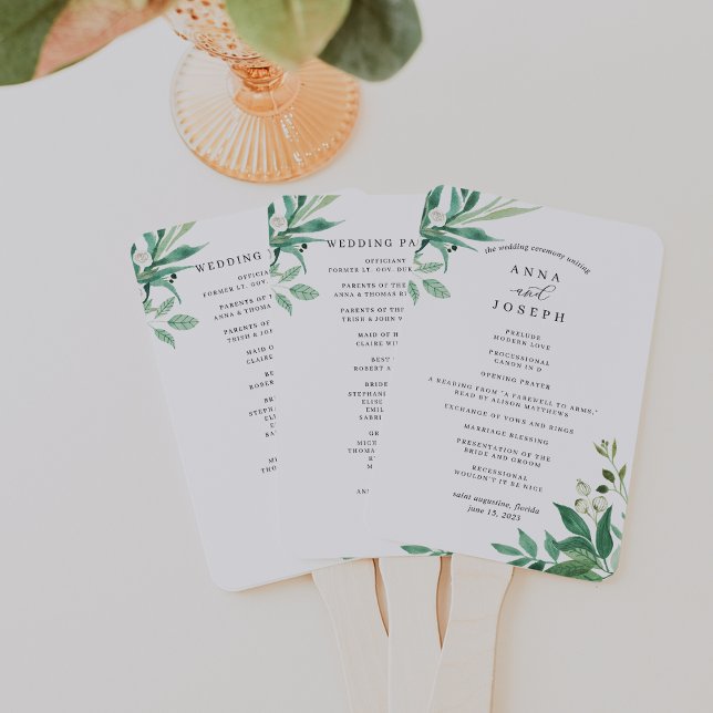Greenhouse | Botanisches Hochzeitsprogramm für Was Fächer (Von Creator hochgeladen)