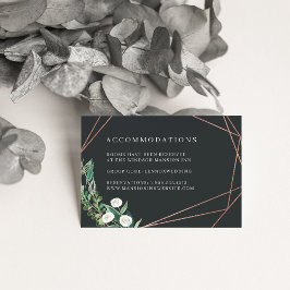 Greenhouse | Hochzeitshotel Unterkunft Begleitkarte